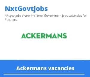Ackermans Admin Supervisor Vacancies in Brakpan – Deadline 17 Nov 2023