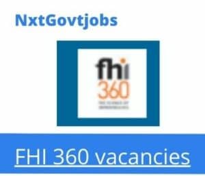 FHI 360 Senior MEL Officer Vacancies in Johannesburg – Deadline 05 July 2023
