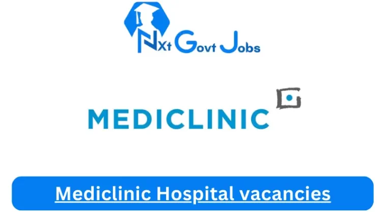 4x New Mediclinic Legae Vacancies 2024 @mediclinic.co.za Career Portal
