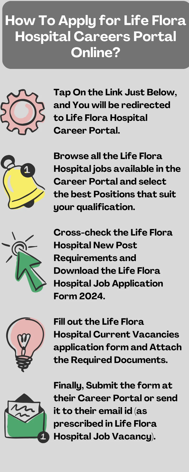 How To Apply for Life Flora Hospital Careers Portal Online?
