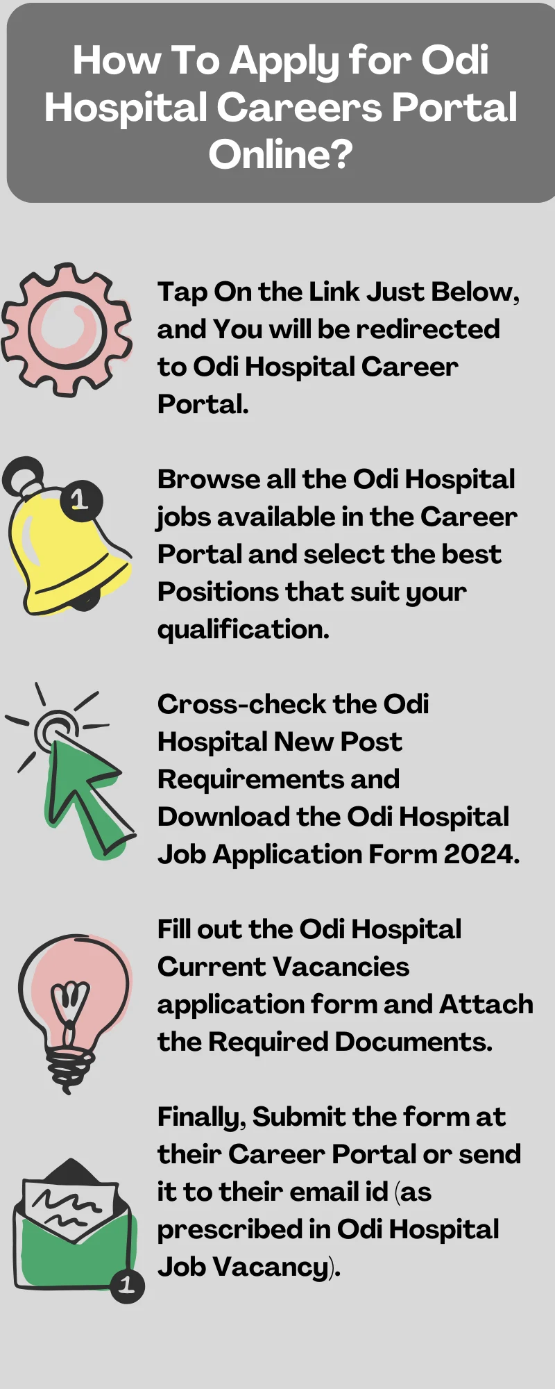 How To Apply for Odi Hospital Careers Portal Online?